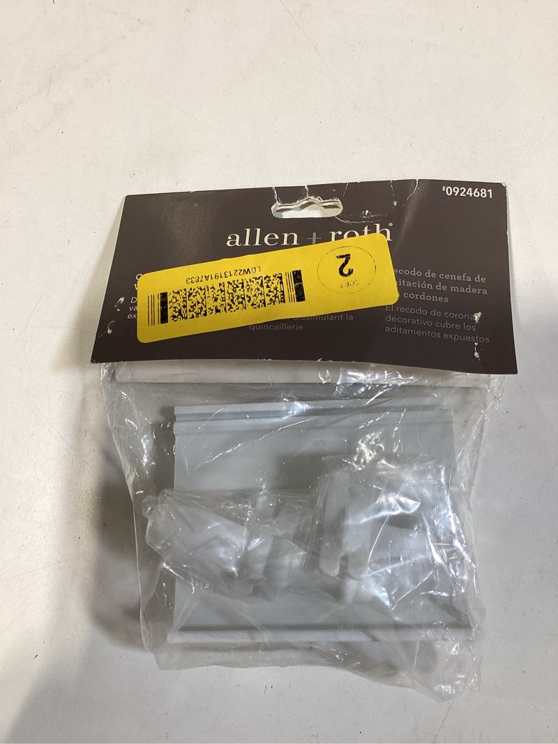 Condition photo showing New/Like New for allen + roth cordless faux wood trim at store 4 -piece valance returns