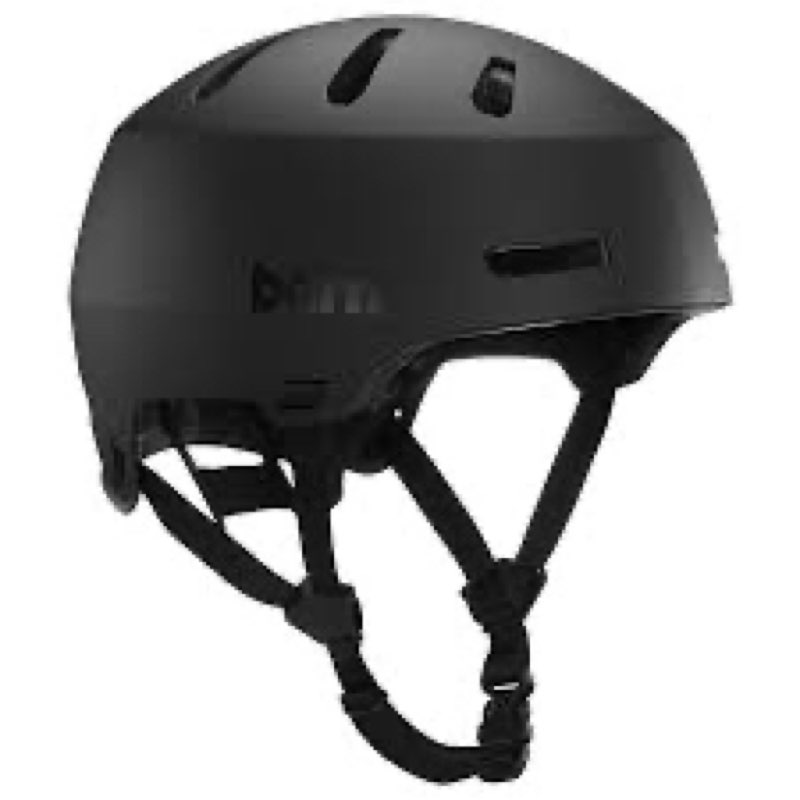 bern - macon 2.0 hard hat (matte black asian fit) helmet. m)size 
