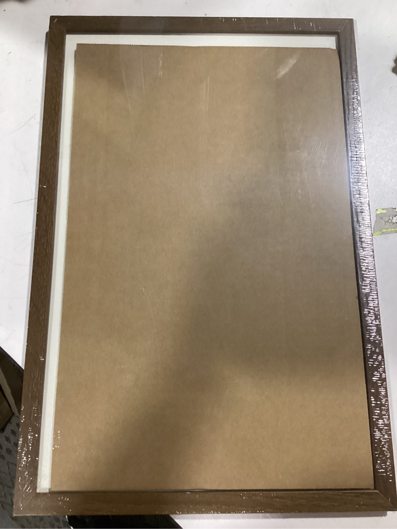 Condition photo showing Good Condition for 11x17 Oak Picture Frame, Solid Oak 11x17 Poster Frame with Mat to 8x12(Openning Size is 7.5x11.5), Natural Wood 17x11 Frames for Wall, (Walnut Set of 1) 11x17 in - 1P Walnut