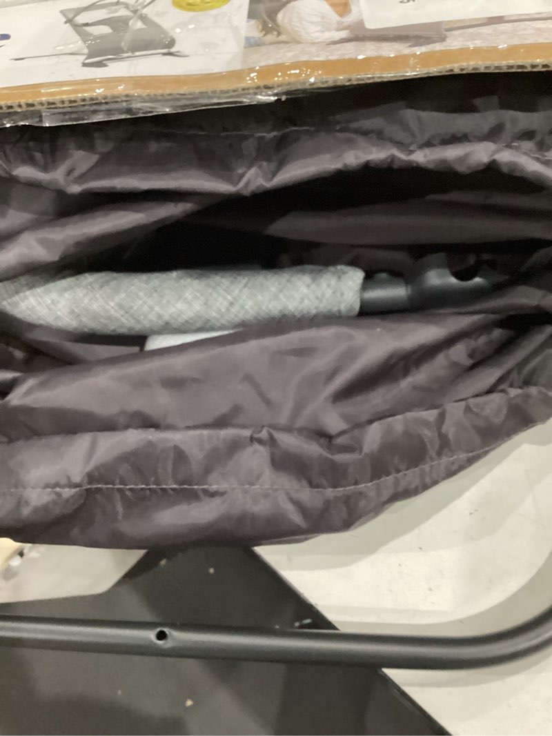 Condition photo showing Good Condition for baby delight alpine deluxe portable bouncer | infant | 0 – 6 months | charcoal tweed classic charcoal tweed