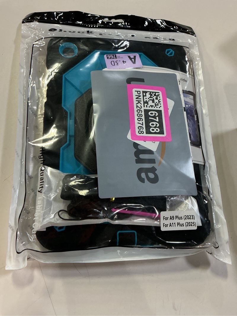 Condition photo showing New/Like New for for Galaxy Tab A11+ Plus / A9+ Case 11 Inch, Rugged Case for Samsung Galaxy A9 Plus/A11+ Tablet with Screen Protector 360 Rotating Stand Shoulder Strap Pen Holder 2025/2023 Model, Black Blue Black+Blue