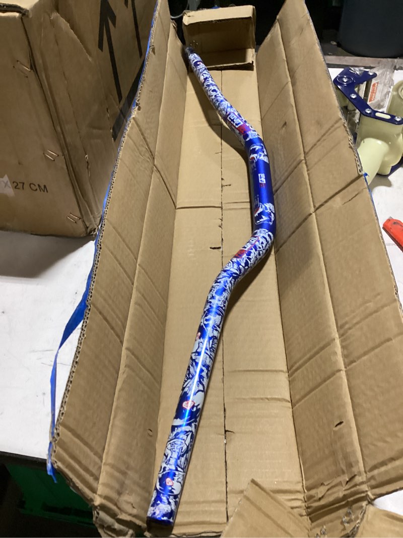Condition photo showing New/Like New for universal 1 1/8" 28mm handle bar for crf klx kx ltr trx sx sxf exc xcw motocross pit dirt bike scooter atv quad bike grizzly hawk 250 bicycles blue