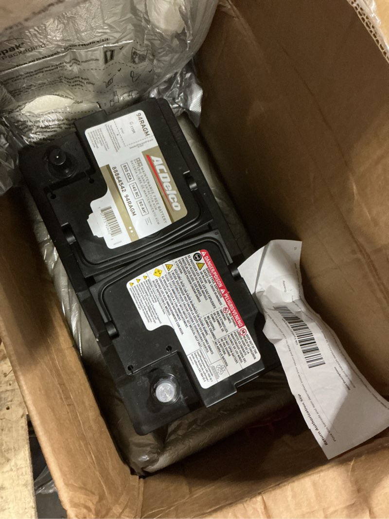 Condition photo showing As Is for ACDelco Gold 94RAGM (88864542) 36 Month Warranty AGM BCI Group 94R Battery Battery Pack of 1