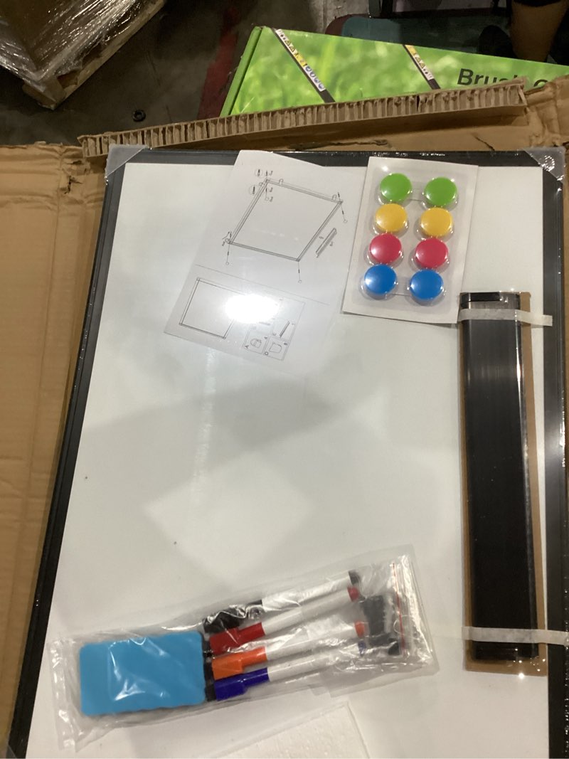 Condition photo showing Good Condition for pen+gear magnetic dry erase board, black, height 17" x width 23" x depth 0.65"