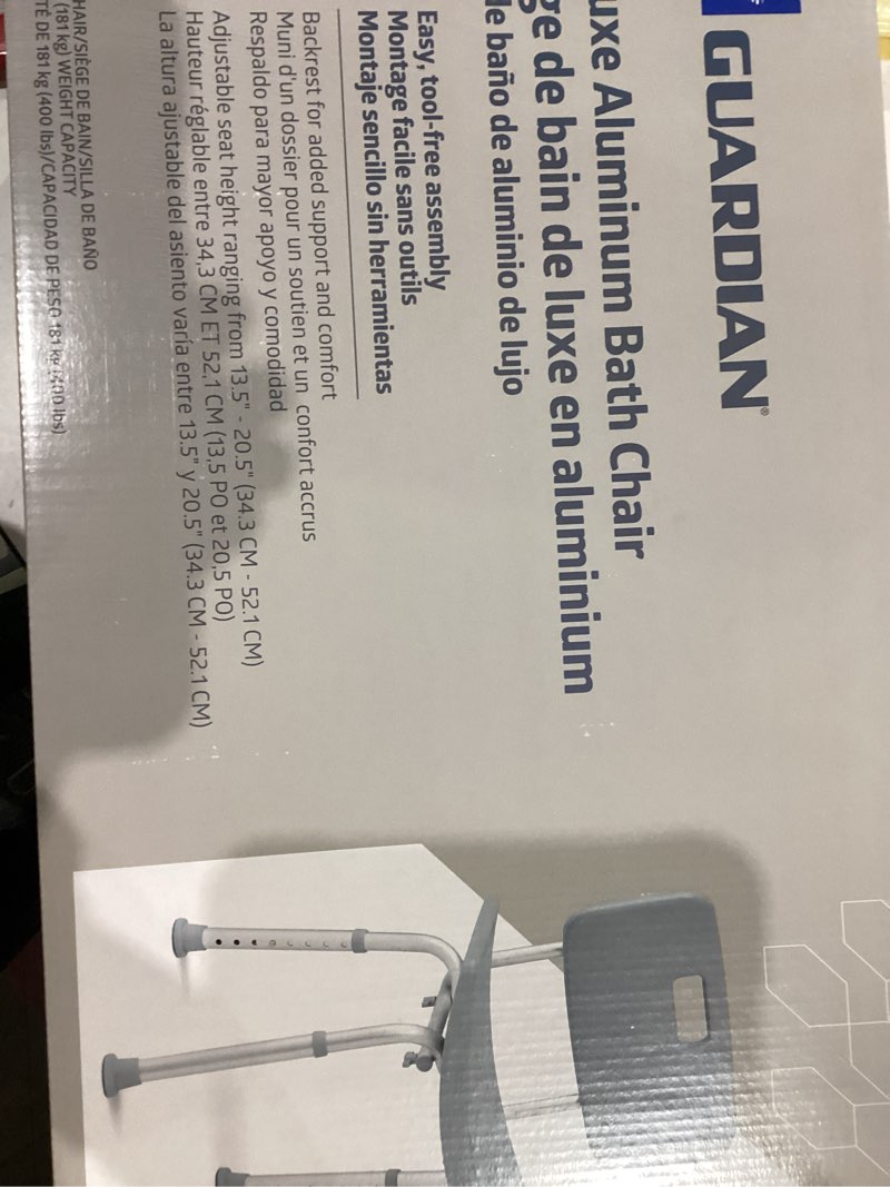 Condition photo showing New/Like New for Medline - Bath Chair - gray