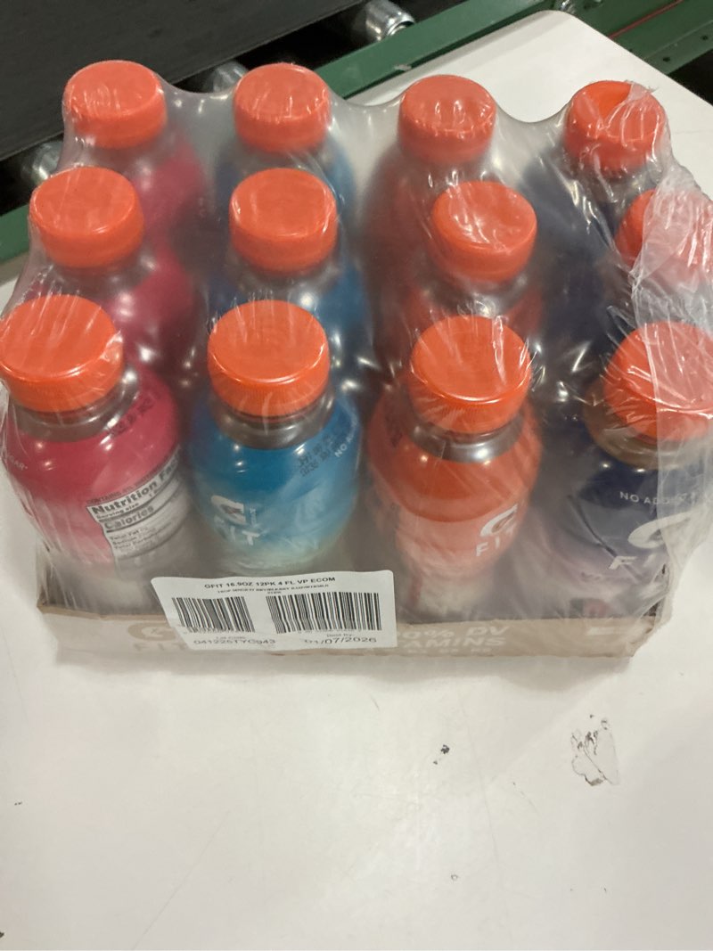 Condition photo showing New/Like New for (BBD 01/07/26). Gatorade Fit Electrolyte Beverage  Healthy Real Hydration  New 2.0 4 Flavor Variety Pack  16.9.oz Bottles (12 Pack)