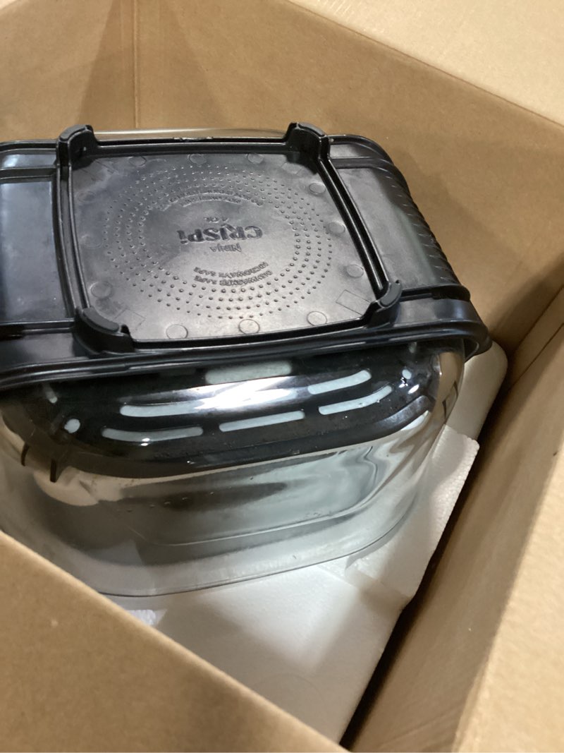 Condition photo showing Good Condition for Ninja Crispi 4-in-1 Glass Air Fryer | 450°F | Non-Toxic | 4QT & 6-Cup Glass Containers w/Lids | Microwave, Freezer, Dishwasher Safe | Max Crisp, Air Fry, Bake, Recrisp | Green | FN101SG Sage 4 QT