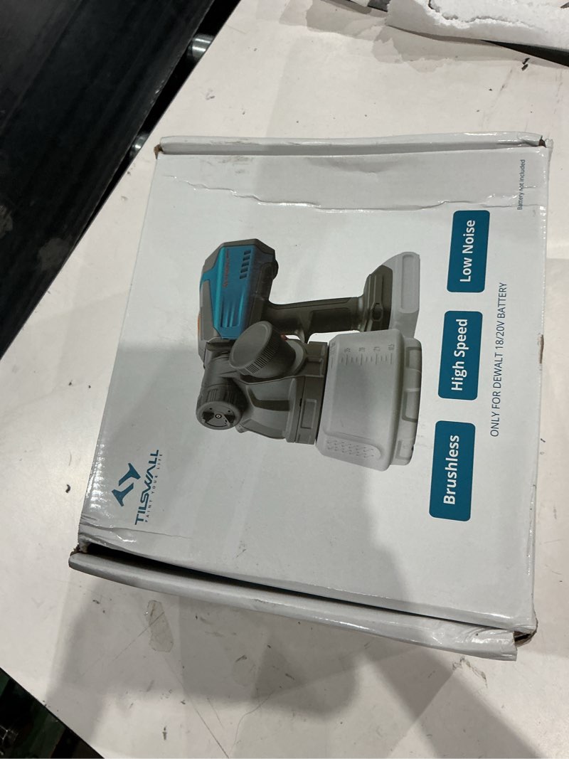 Condition photo showing As Is for tilswall brushless cordless paint sprayer shark700 compatible with dew 20v battery(battery not inclu