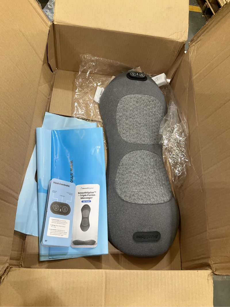 Condition photo showing Good Condition for smoothspine triple fusion back massager - the official smooth spine massager with heat - design to support lower back comfort, relaxation device for home use (triple fusion back massager)
