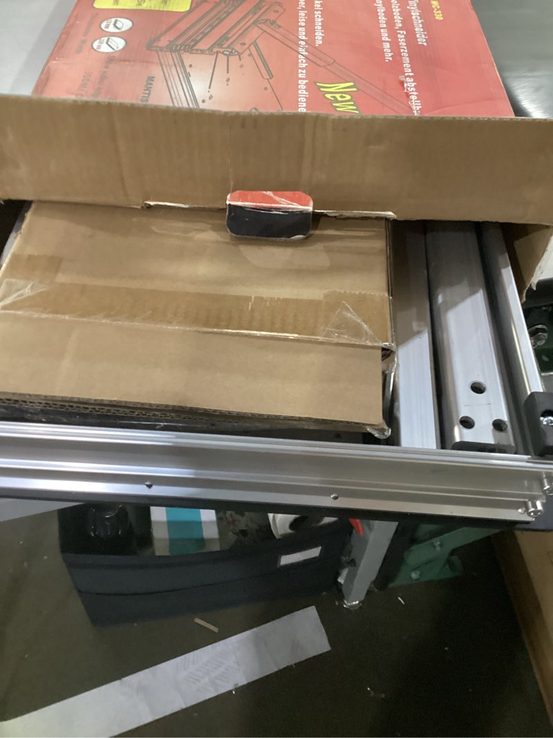 Condition photo showing New/Like New for heavy duty laminate/vinyl plank cutter 13"; instant 15/30/45 angles to cut laminate, all vinyl planks, engineer wood, siding & more in just 1 step; super cost-effective for thanksgiving? heavy duty floor cutter