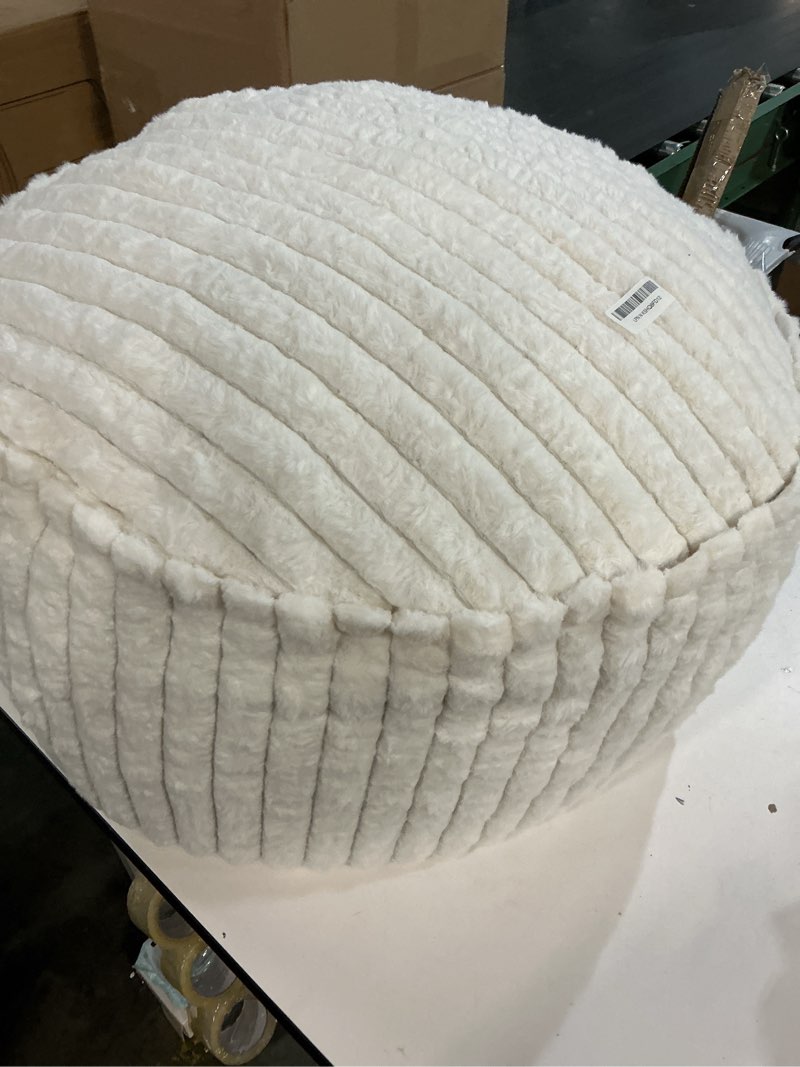 Condition photo showing Good Condition for Hobestluk Bean Bag Chairs 2.5FT Bean Bag Chair with Memory Foam Filled & Stripe Plush Cover Small Be