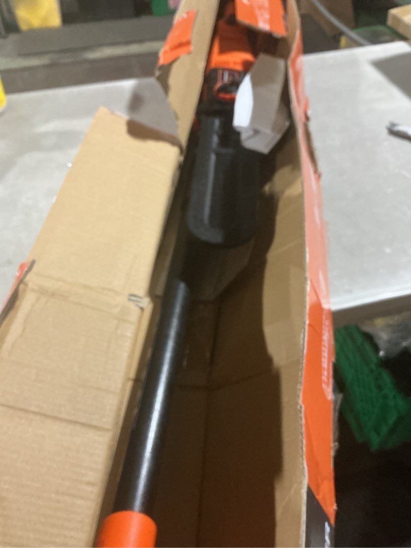 Condition photo showing Good Condition for electric pole saw for tree trimming 8-inch corded telescoping power pole saw adjustable head pole chainsaw for tree trimming courtyard household orange