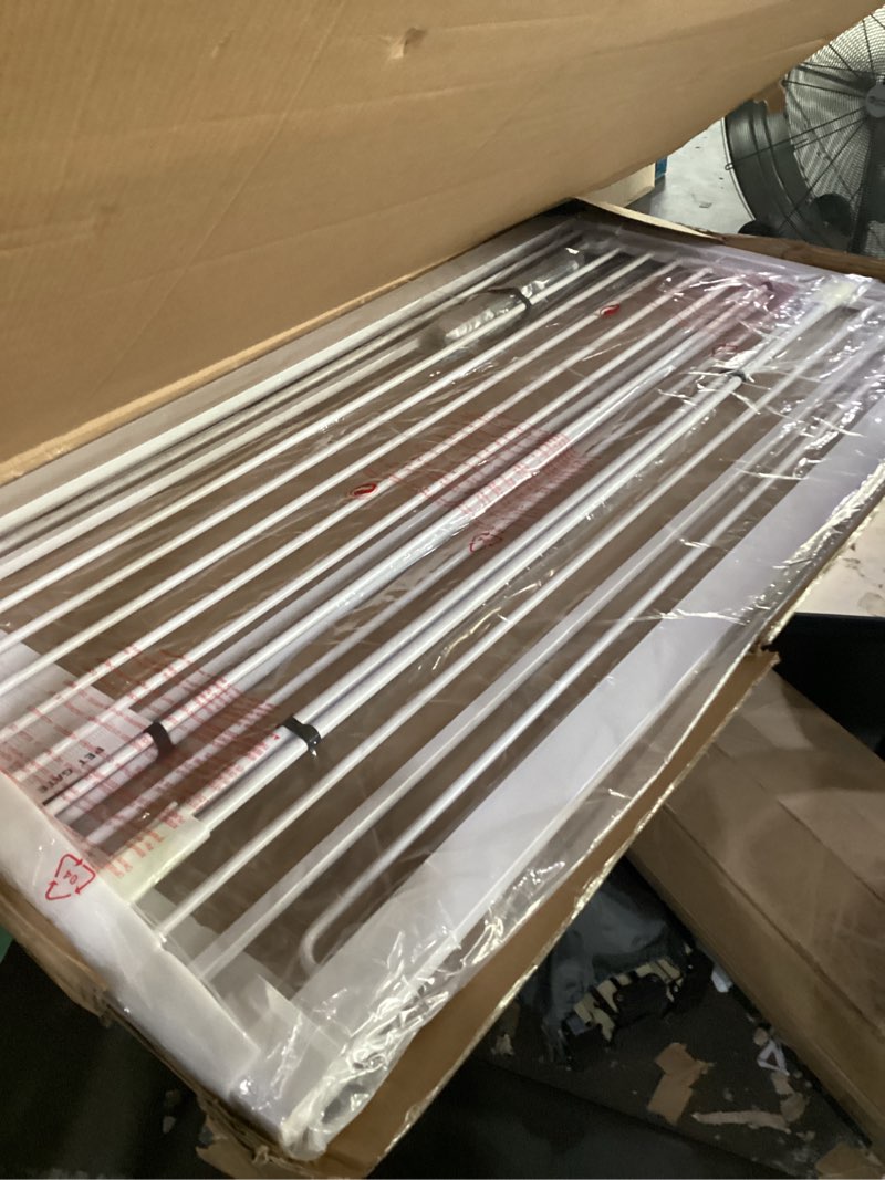 Condition photo showing Good Condition for 51" extra tall cat gate 28.5"-35" wide, auto close, pressure mounted, for cats & small dogs, hallway, stairs, kitchen,pet gate,white white 51"h,28.5-35"w-white