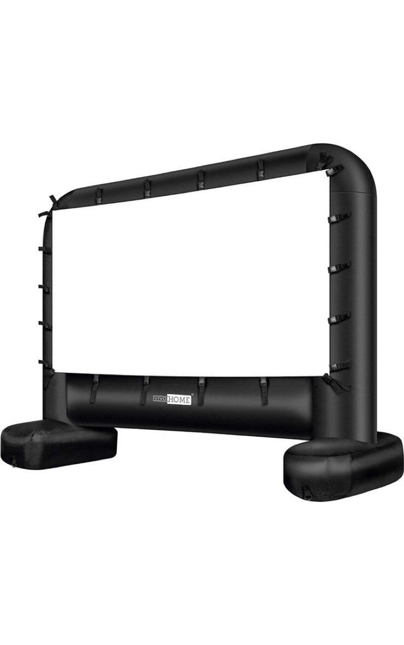 vivohome 17 feet indoor and outdoor inflatable blow up mega movie projector