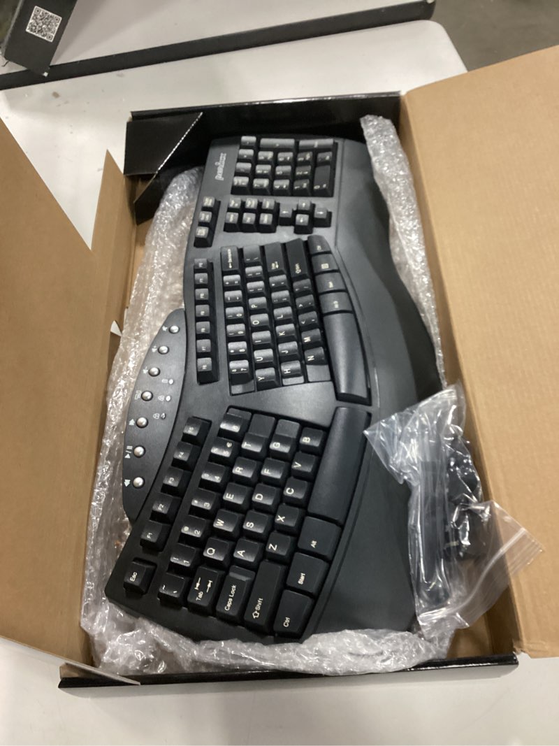 Condition photo showing Good Condition for Perixx Periboard-612B Wireless Ergonomic Split Keyboard with Dual Mode 2.4G and Bluetooth Feature, Compatible with Windows 10 and Mac OS X System, Black, US English Layout Black Wireless Black