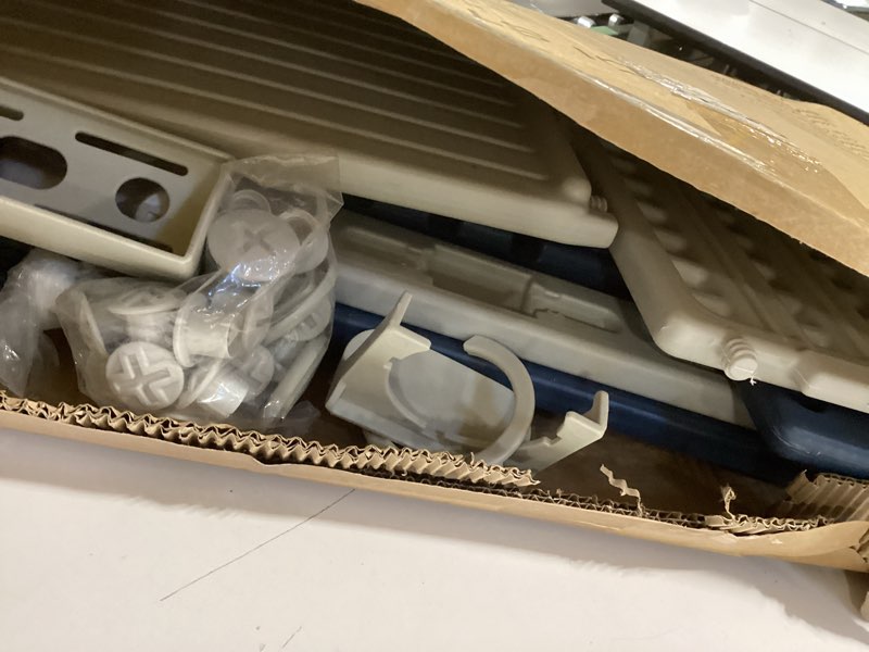 Condition photo showing Good Condition for sdadi mother's helper adjustable height plastic kitchen step stool for children, kids toddlers counter level learning stool for kitchen & bathroom,blue and light grey