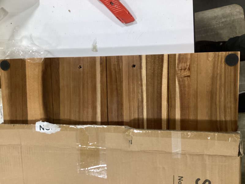 Condition photo showing Good Condition for SpaceAid Noodle Board Stove Kitchen Cover with Handles, Top Covers for Gas Burners and Electric Stove, Oven Decor Accessories Wood Tray for Countertop, Natural Acacia