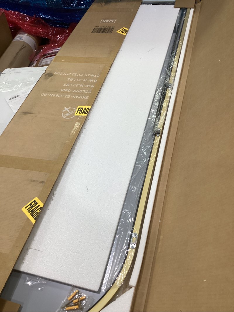 Condition photo showing New/Like New for Simple Deluxe Arched Full Length Mirror, 71"x26"Large Floor Mirrors, for Wall Door Bedroom Bathroom Living Room (Black)