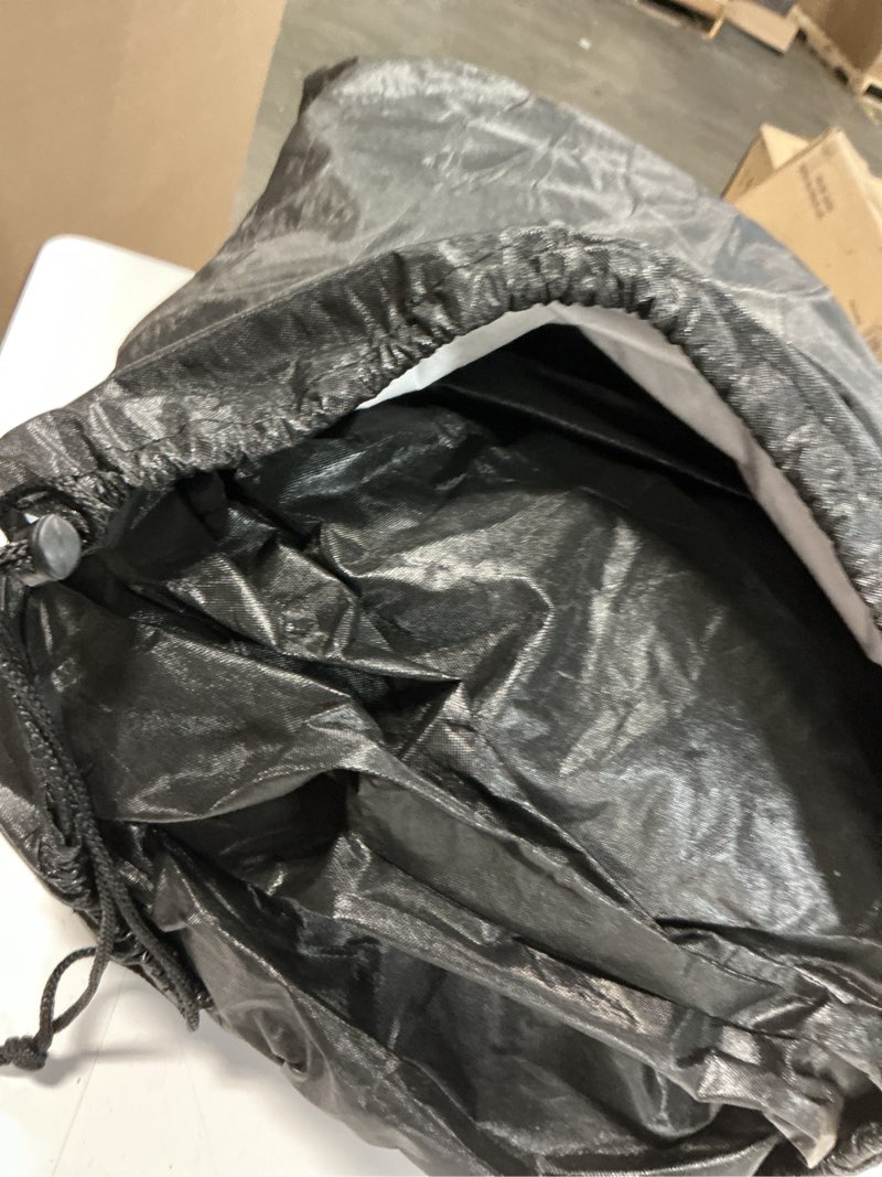 Condition photo showing As Is for 6 Layers Car Cover Waterproof All Weather for Automobiles, Size A3 with Zipper Cotton Fit for Toyota Camry, Honda Accord, Ford Mustang, Chevy Camaro/Malibu,Kia Optima/K5 (187-198 inch) Black A3 Fit Sedan Length 187" To 198"