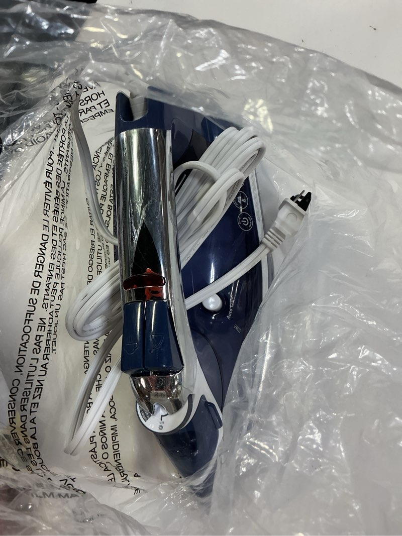Condition photo showing Good Condition for black+decker one step steam iron for clothes, 1200w, evensteam stainless steel soleplate, smart steam control, auto clean, auto shut-off, blue