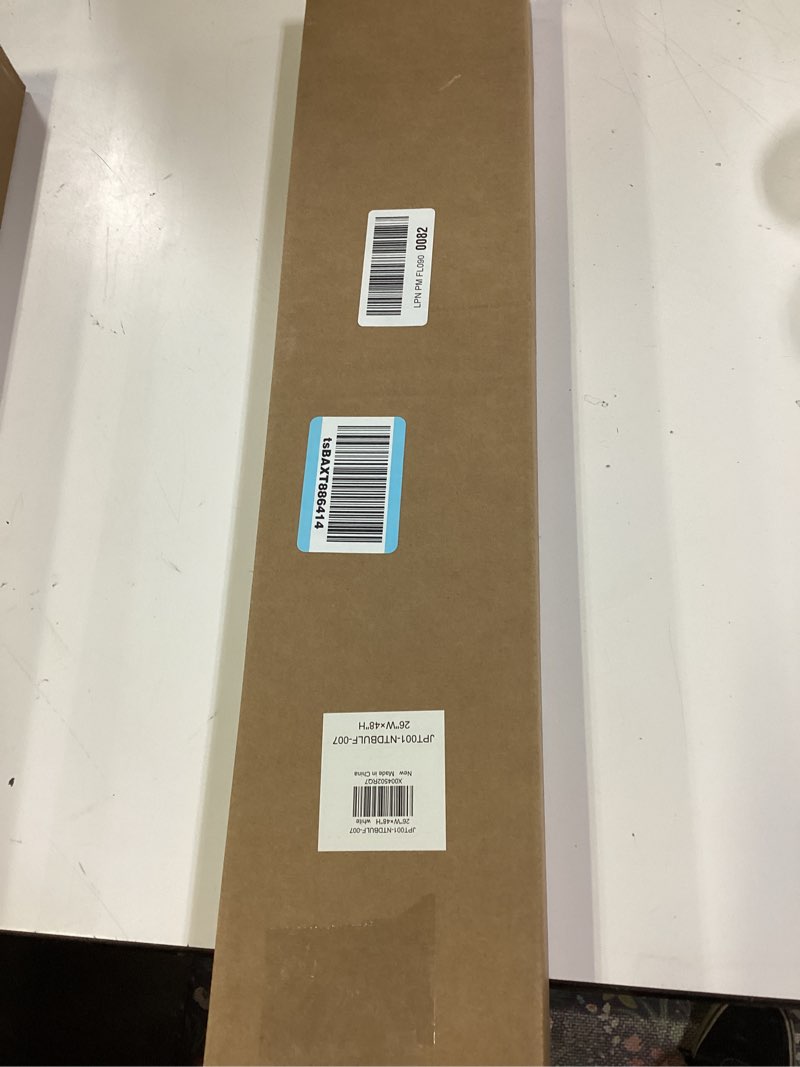 Condition photo showing New/Like New for lazblinds no tools no drill cordless cellular shades, top down bottom up (tdbu) honeycomb shades for home, light filtering thermal insulation blinds for windows, 26" w x 48" h, white light filtering - white 26" w x 48" h