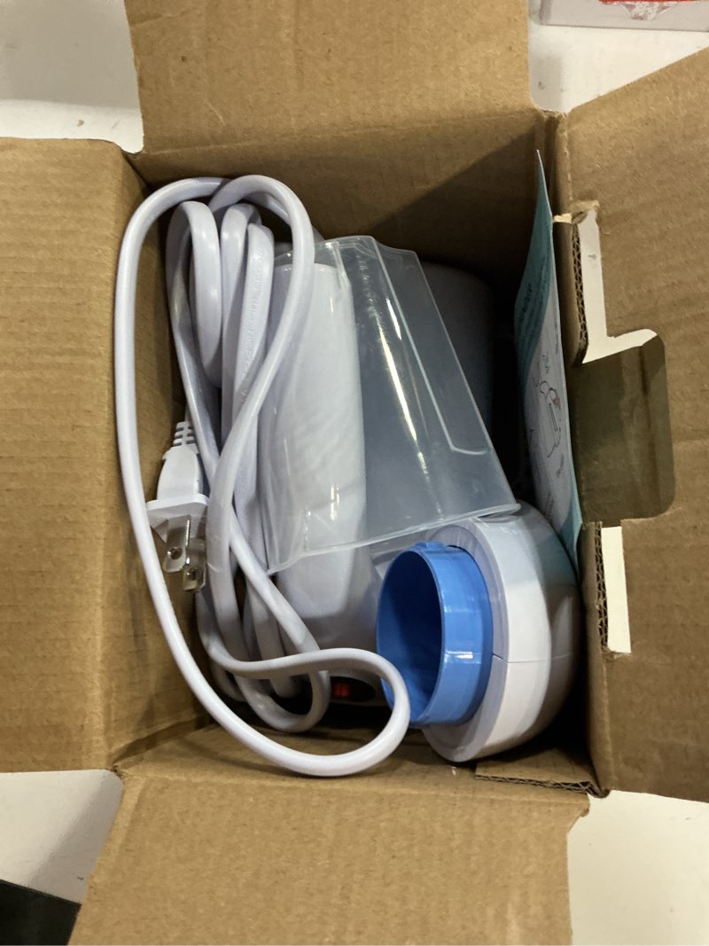 Condition photo showing As Is for oghom steamer for clothes, handheld clothing steamer for garment, 240ml big capacity 700w portable travel steam iron (blue)