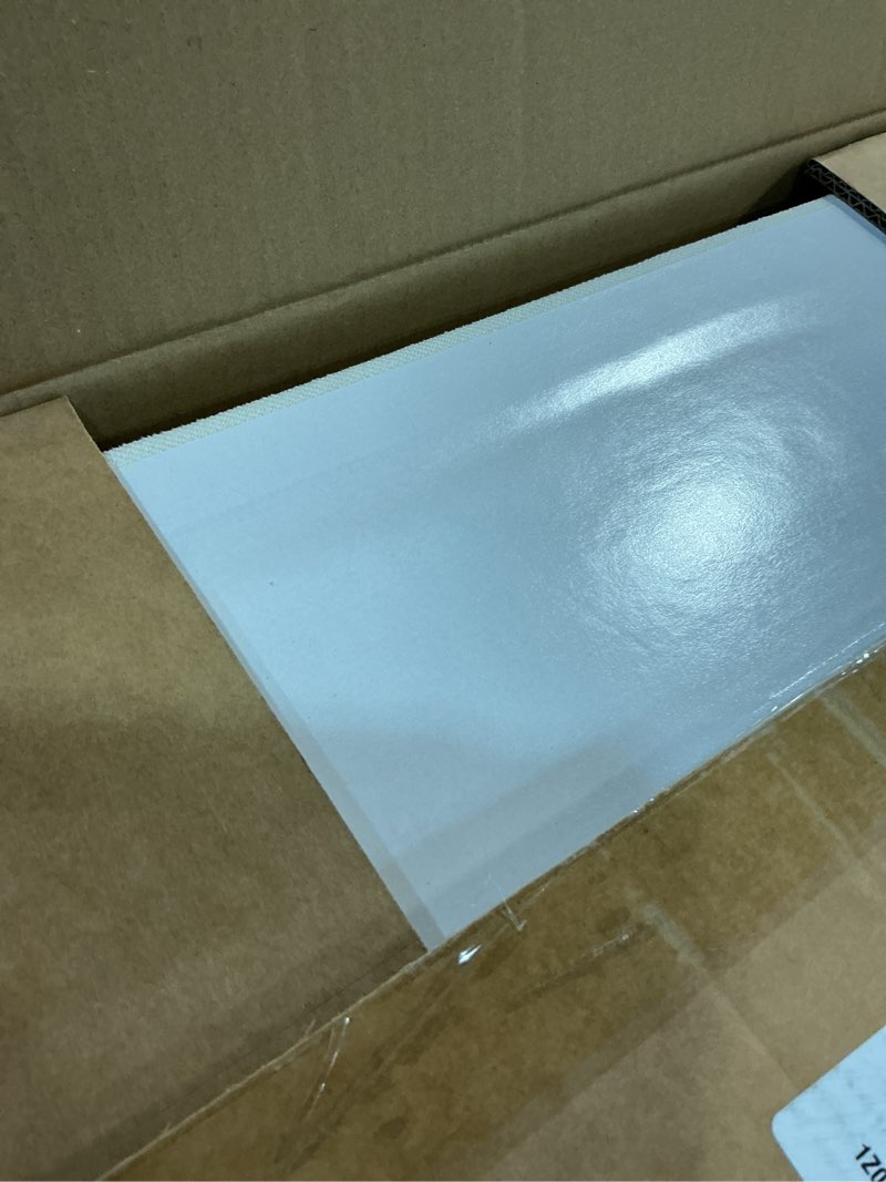 Condition photo showing Good Condition for 4 pack high-density core with fabric cover acoustic panels – 24×12×2 in self-adhesive soundproofing and sound-absorbing wall panels for echo reduction in studio, theater, or recording (linen white) 4 pack linen white