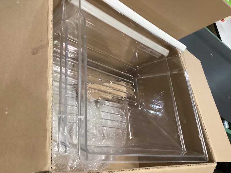 Condition photo showing Good Condition for [2 Pack] 2188656 (Upper) & 2188664 (Lower) Upgraded Crisper Bin Refrigerator Drawers,Compatible With Whirlpool Refrigerator,Kenmore Refrigerator Drawer,WP2188656 Fridge Drawer Humidity Control