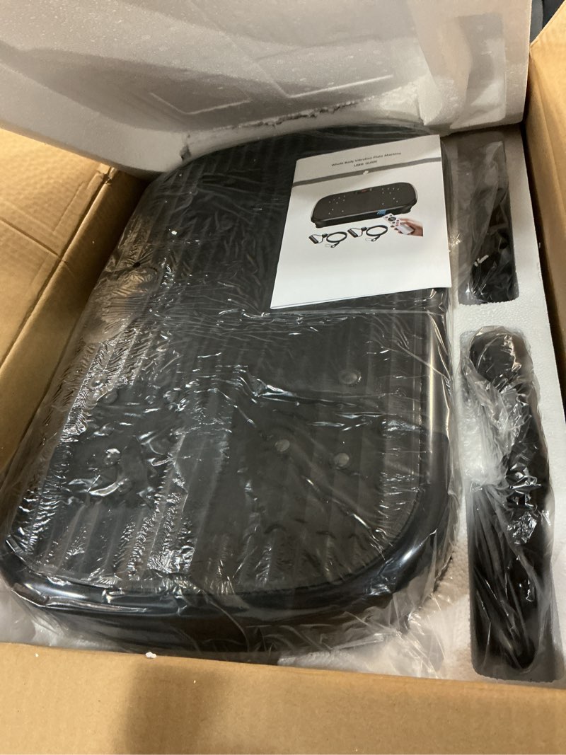 Condition photo showing New/Like New for Vibration Plate Exercise Machine, Vibration Plate for Lymphatic Drainage 330 Lbs Capacity Whole Body Vibration Platform Machines Helps Weight Loss Shaping Toning Wellness Black