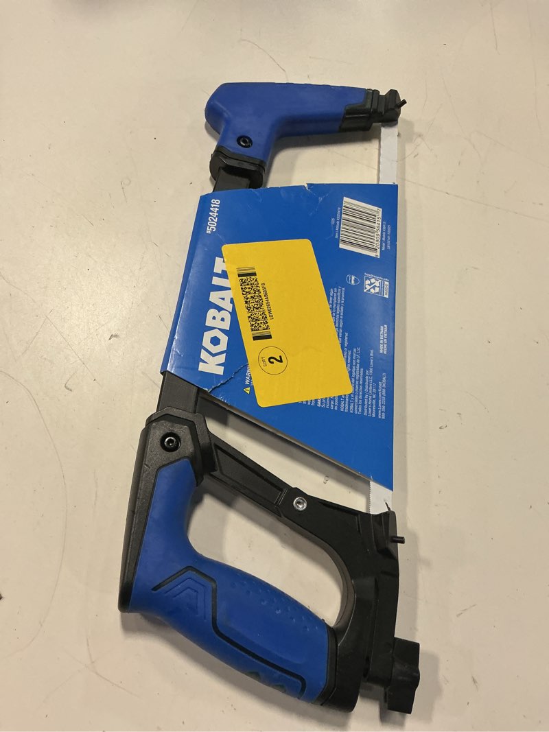 Condition photo showing Good Condition for kobalt 12-in extra fine cut hack saw 