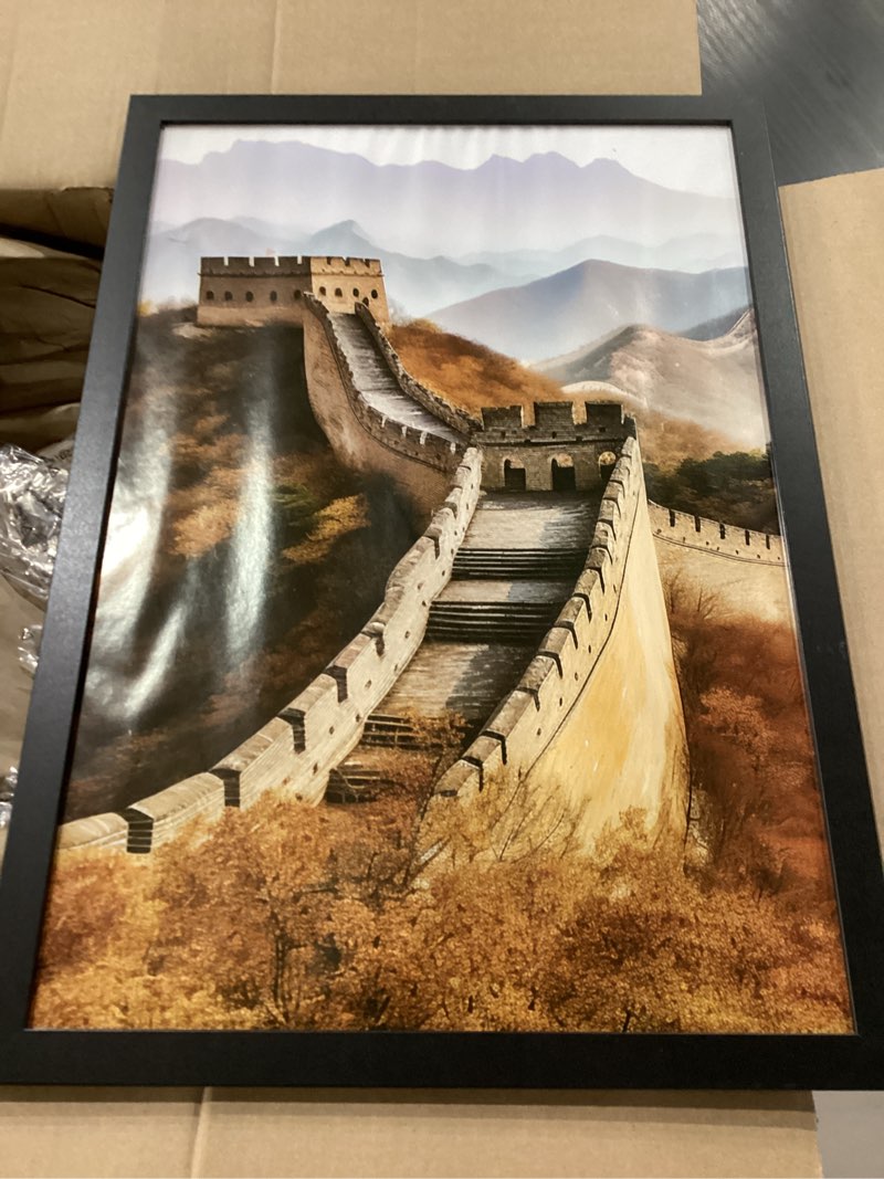 Condition photo showing Good Condition for Picrit 13x19 Picture Frame, Photo Frame for Wall Mounting Display, Black Black 13x19