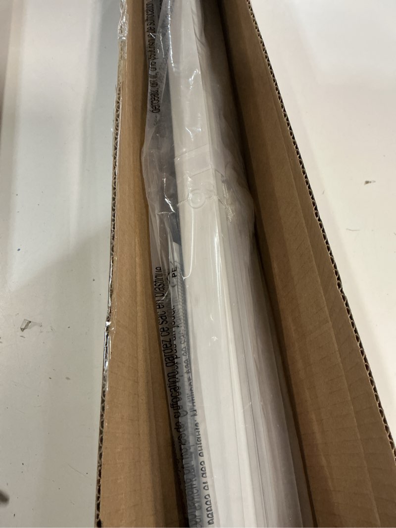 Condition photo showing New/Like New for lazblinds no tools no drill 1" vinyl mini blinds, cordless blinds for windows, light filtering horizontal window blinds & shades, 31" w x 48" h, white cordless-white 31" w x 48" h