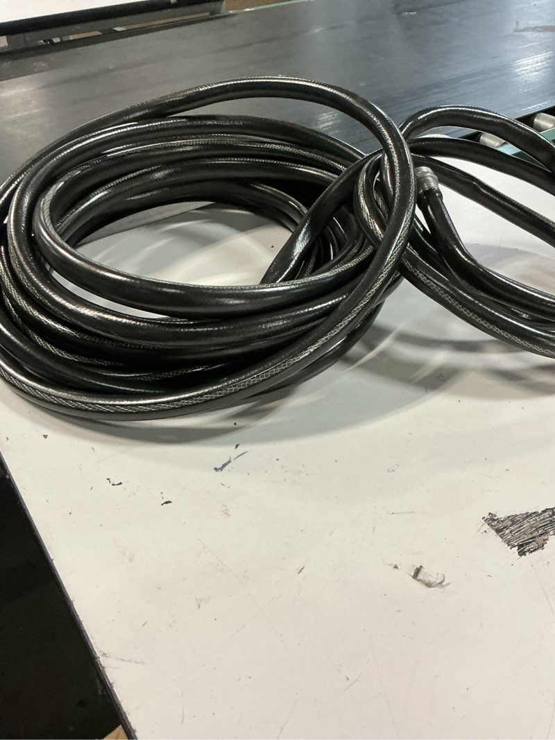 Condition photo showing As Is for neverkink teknor apex 5/8-in x 50-ft heavy -duty kink free vinyl gray coiled hose
