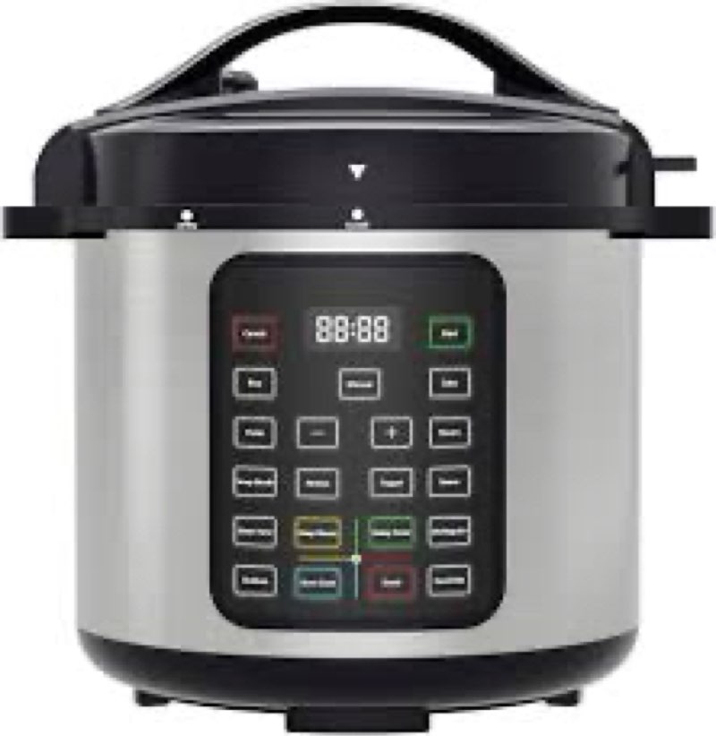 OLIXIS Electric Pressure Cooker 8 Quart Stainless Steel Multi Cooker Electric for Pressure 16-in-1 Rice, Steamer, Yogurt Maker, Slow Cook,Meat Stew, Cake, Saute, Multigrain