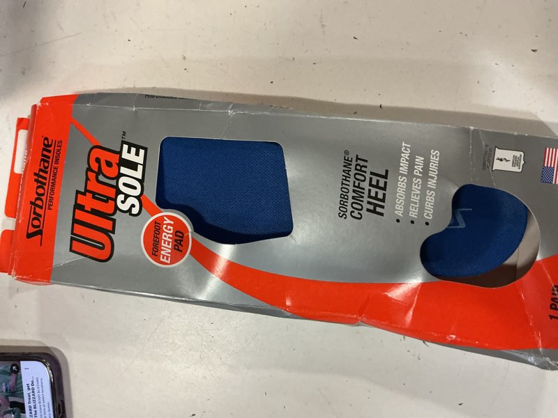 Condition photo showing Good Condition for sorbothane ultrasole mens/womens insoles, size c