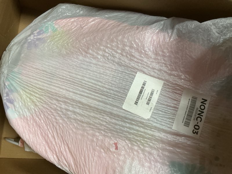 Condition photo showing Good Condition for Bright Starts Pink Vibrating Baby Bouncer, Removable Toy Bar with 2 Toys, Nonslip Feet, 0-6 Months Up to 20 lbs (Wildflower Wonders)