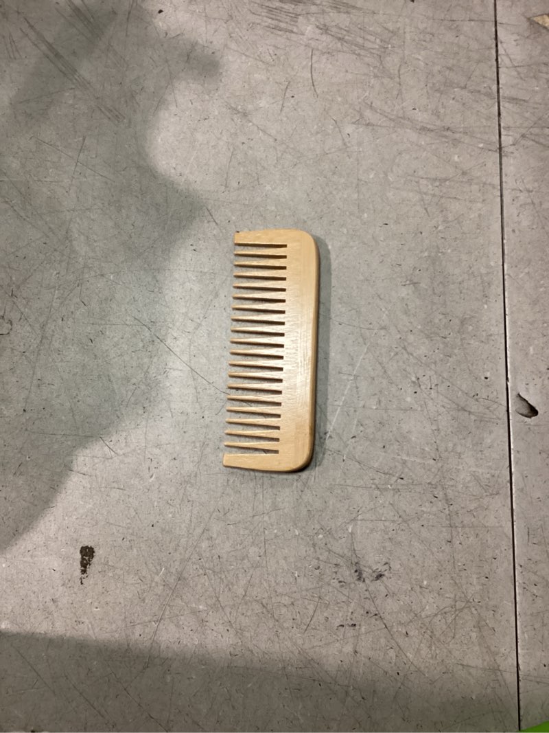 Condition photo showing Good Condition for SIMILAR TO STOCK PHOTO. The Moreinday Wide Tooth Wooden Scalp Detangling Hair Comb for Women and Men - Green Sandalwood Classic