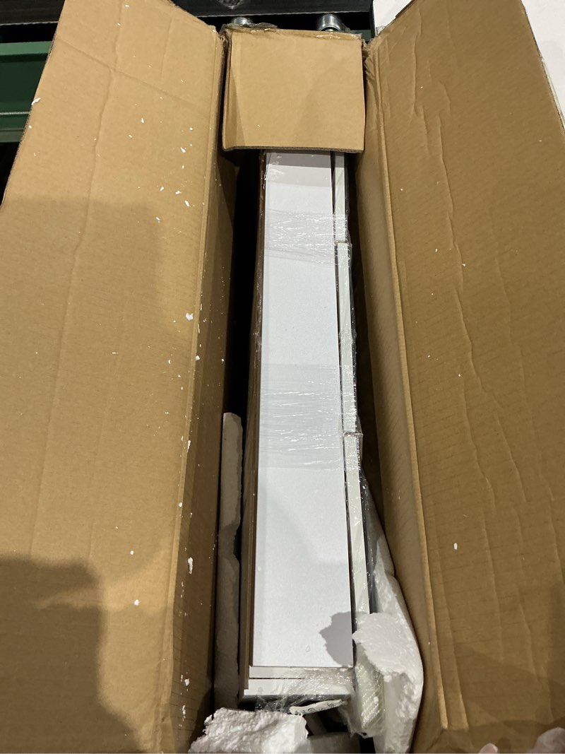 Condition photo showing Good Condition for design house cyprus 30-in. wide medicine cabinet, 3 frameless mirrored doors, 2 adjustable shelves, pre-assembled, surface or recess mounted, white, 30.0 in. w x 4.4 in. d x 30.0 in. h, 597492 30 in. wide