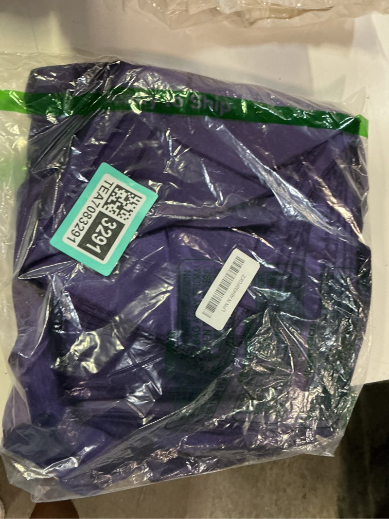 Condition photo showing Good Condition for p pothuiny 50 pcs silky purple satin napkins 17 x 17 inches, square smooth wedding dinner napkins bulk cloth napkins table napkins for banquet party restaurant decor, thanksgiving, christmas purple 50