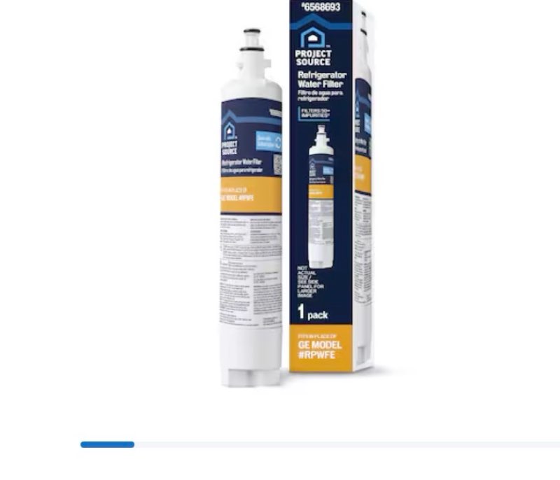 project source twist-in refrigerator water filter fits ge filter rpwfe