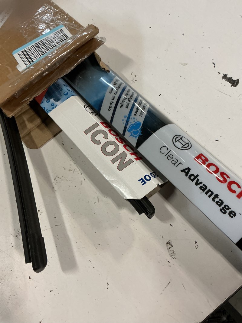 Condition photo showing As Is for bosch 26oe20oe icon beam wiper blades - driver and passenger side - set of 2 blades (26oe & 20oe)