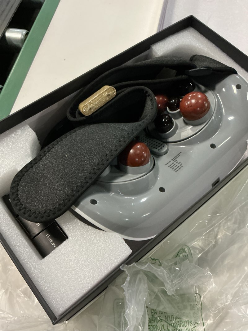 Condition photo showing As Is for SORELAX Electric Double Disc Abdominal Cellulite Massager with Heat for Flatulence and Period Cramps, Belly and Stomach Massager for Digestion and Constipation