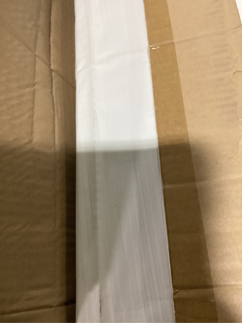 Condition photo showing Good Condition for air jade gutter guards, 48ft (15 pack) micro mesh stainless steel gutter needle and leaf filter, diy and modify for universal fit any roof or k-style or other gutter system of 5", white 48 feet white