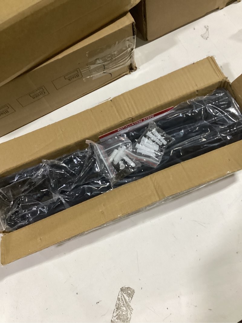 Condition photo showing Good Condition for Curtain Rods 2 Pack 5/8 inch Black Curtain Rods for Windows 30 to 88 Inch with Brackets Easy to Install for Bedroom Living room Kitchen Black|2 Pack 30-88"