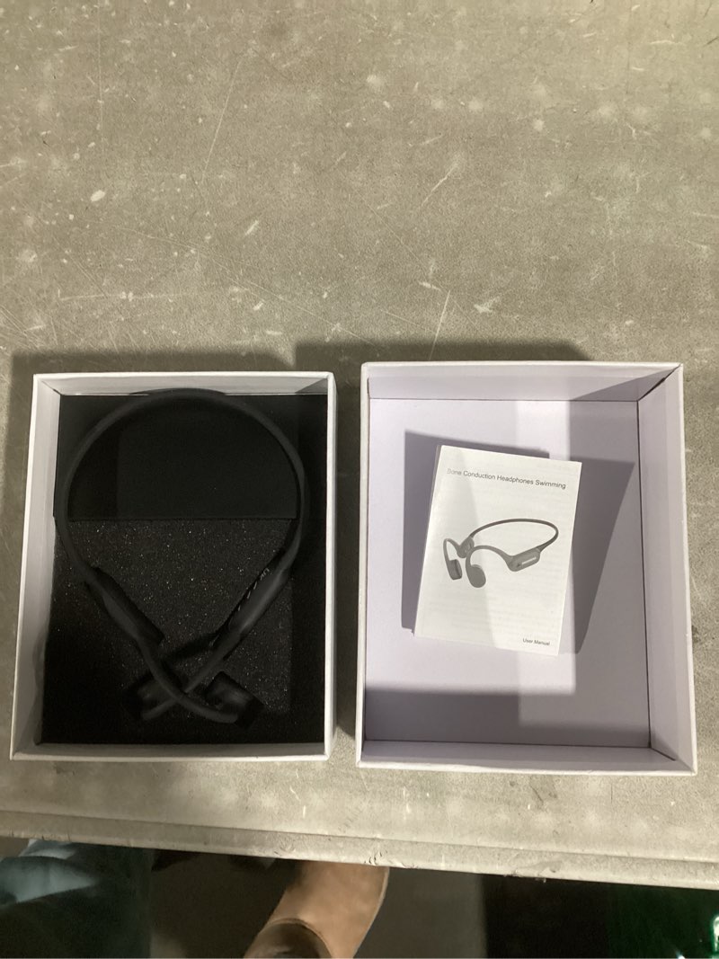 Condition photo showing New/Like New for Swimming Headphones, Bone Conduction Headphones, 5.4 Bluetooth wireless open Earphones Sports,IP68 Waterproof Headphone Built-in 32GB MP3 Player,swimming headphone underwater for Running, Cycling Black