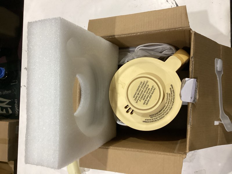 Condition photo showing As Is for 8 in1 Automatic Nut Milk Maker Machine, 35oz Almond Milk Maker Machine for Homemade Milkshake, Almond, Plant-Based, BPA Free Electric Blender for Baby Food With Delay start/Self Clean, juicer Yellow
