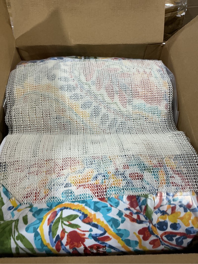 Condition photo showing Good Condition for lvtxiii outdoor solid low back cushion, patio tufted replacement rocking chair cushion with ties, 2 count seat and back chair cushions for patio furniture use, 42 l x 21 w, paisley multi 42x21x4 paisley multi