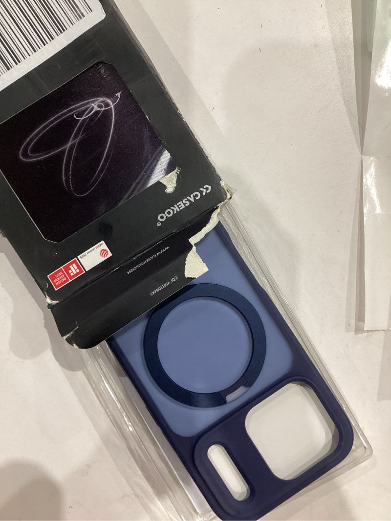 Condition photo showing Good Condition for CASEKOO Official Blue for iPhone 17 Pro Case with 360 Spin Magnetic Stand [Camera Protection] [18FT Military Grade Protection] [Fit for MagSafe] Shockproof Ring Grip Slim Matte 6.3 Inch Deep Blue iPhone 17 Pro