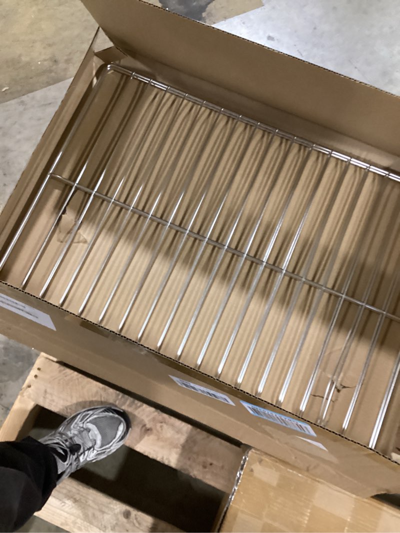 Condition photo showing Good Condition for WB48T10095 Oven Racks Replacement Parts for GE Profile Oven Rack 304 Stainless Steel GE Hotpoint Gas Range Stove Rack 23.75’’ x 17.4’’ Spectra XL44 Electric Roaster Double Wire Rack Shelf 2 Pcs 23.75'' x 17.4'' Upgraded Oven Rack