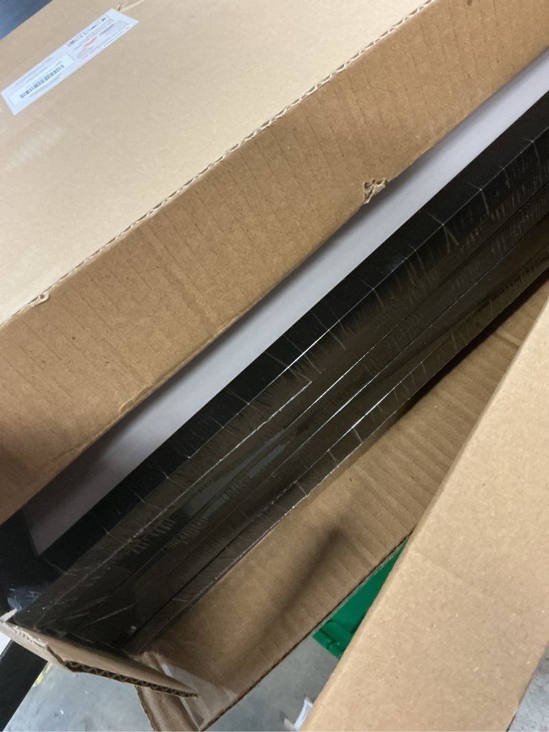 Condition photo showing New/Like New for upsimples 18x24 picture frame set of 5, display pictures 16x20 with mat or 18 x 24 without, wall gallery poster frames, black black 18x24